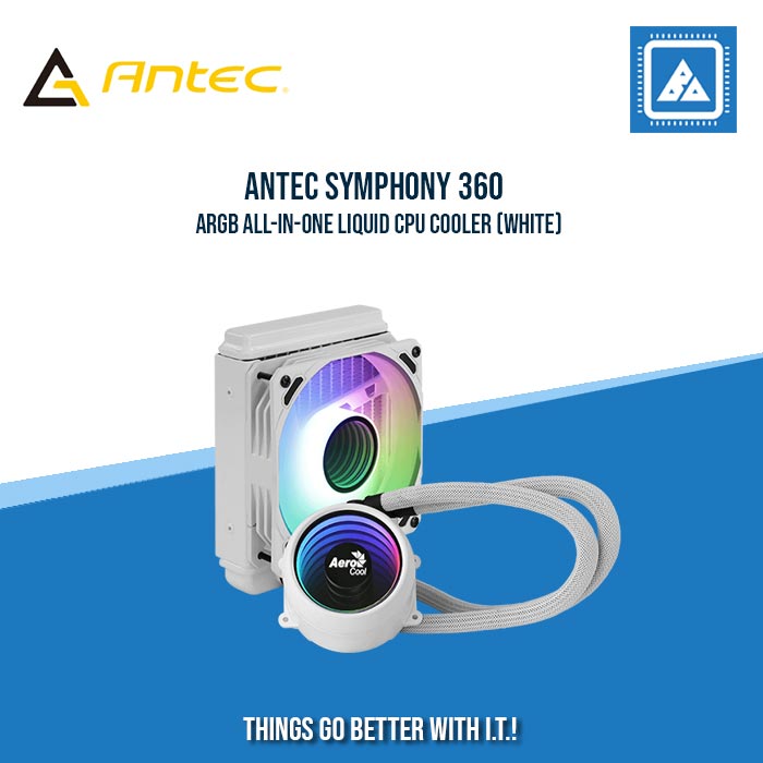 ANTEC SYMPHONY 360 ARGB ALL-IN-ONE LIQUID CPU COOLER (WHITE) ANTEC SYMPHONY 360 ARGB ALL-IN-ONE LIQUID CPU COOLER (WHITE)